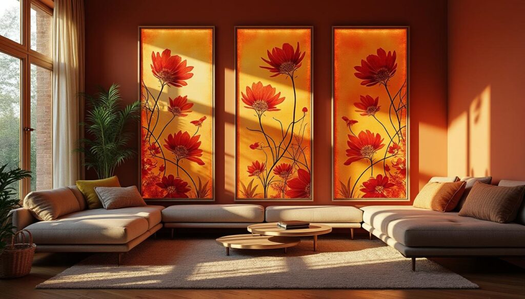 Comment mettre en valeur les couleurs chaudes des vitraux déco