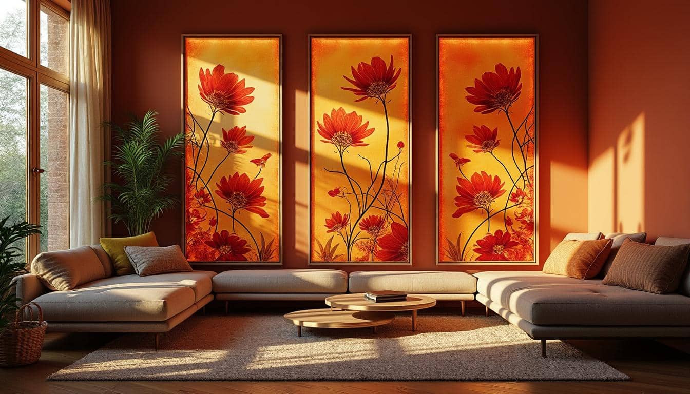 Comment mettre en valeur les couleurs chaudes des vitraux déco