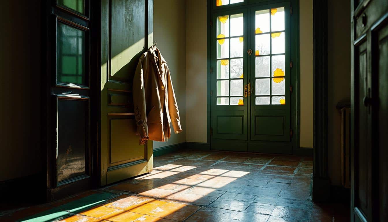 Décorer une entrée étroite avec des vitraux déco