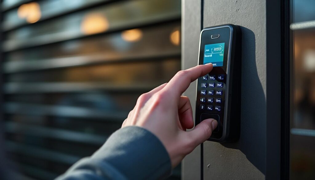 Sécuriser les portes extérieures blindées avec un digicode contre les intrusions