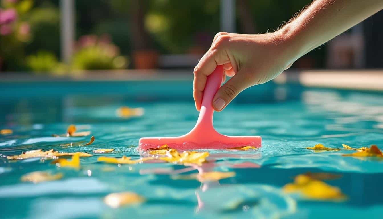 Entretien quotidien efficace de votre piscine avec une épuisette