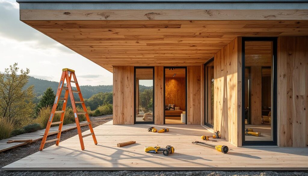 Lambris en bois extérieur sous toiture : guide complet et conseils