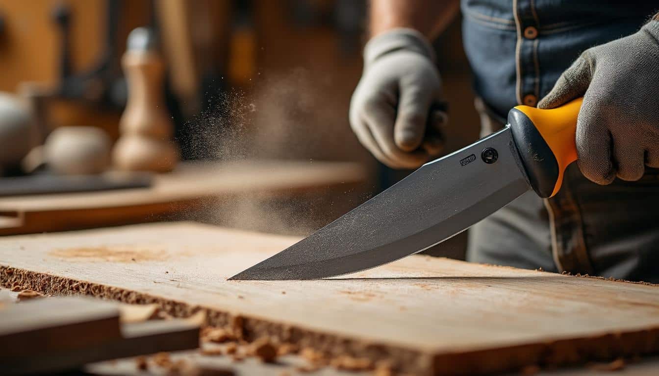 Illustration: Comprendre la lame de scie sabre adaptée à la découpe de la laine de bois