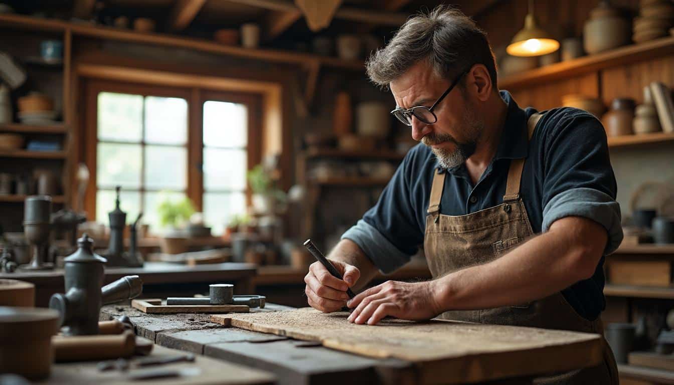 Illustration: Comprendre la fonction essentielle de la poulie plate dans un banc de scie