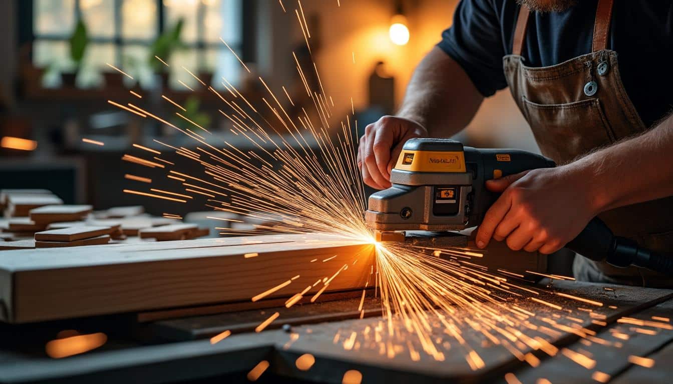 Illustration: Les secrets techniques derrière la performance des scies à onglet Peugeot