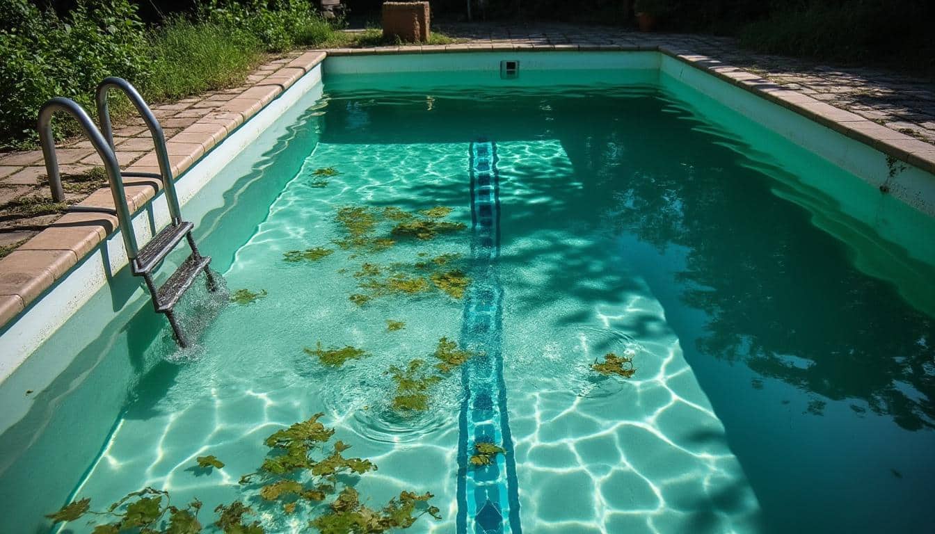 Eau verte de piscine hors sol : causes, traitement et prévention
