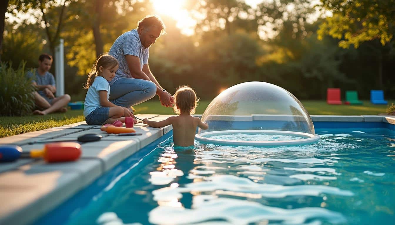 Illustration: Comprendre l’intérêt d’un dôme pour protéger sa piscine hors sol