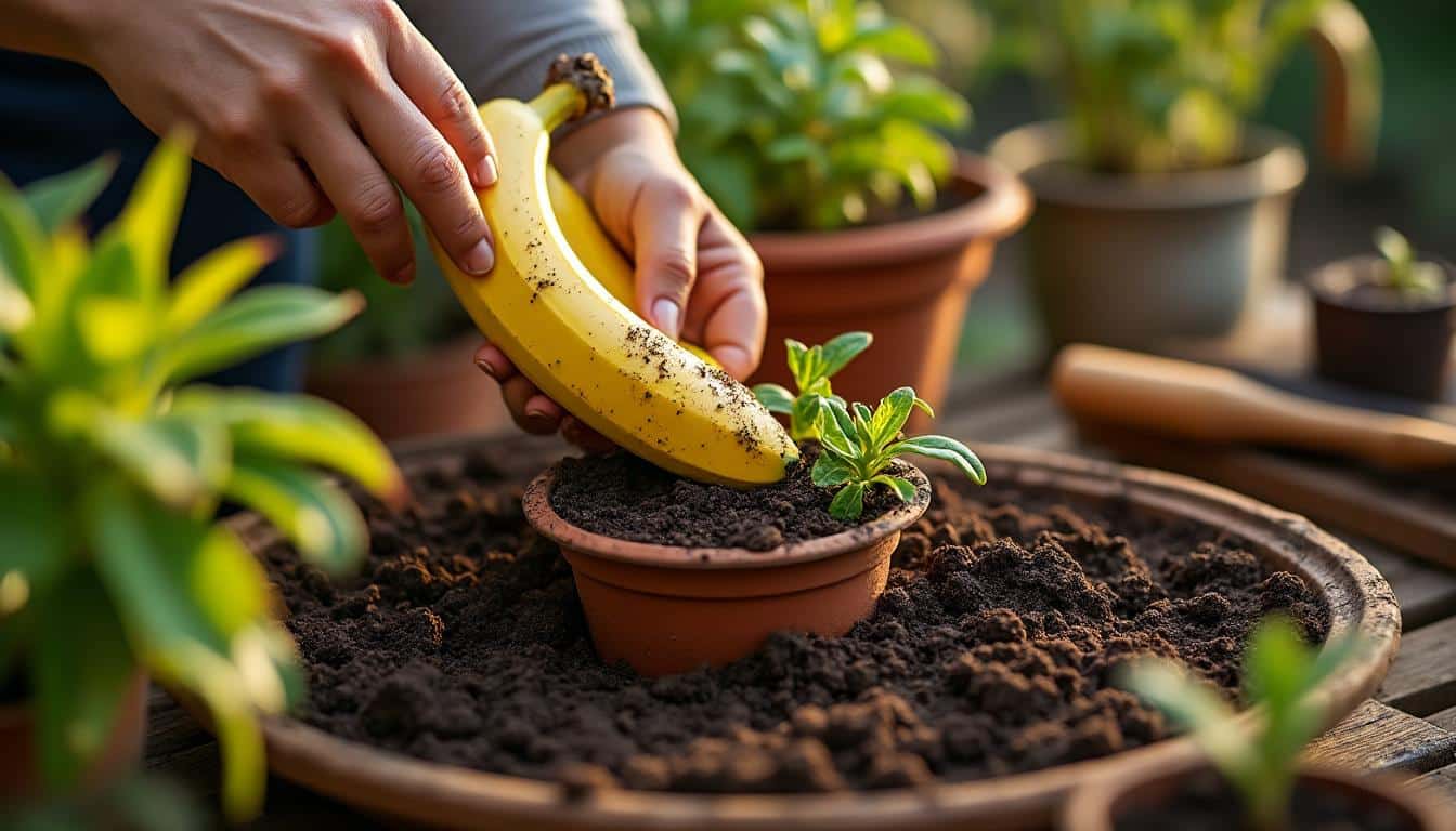 Illustration: Pourquoi la peau de bananes est un trésor pour vos plantes ?
