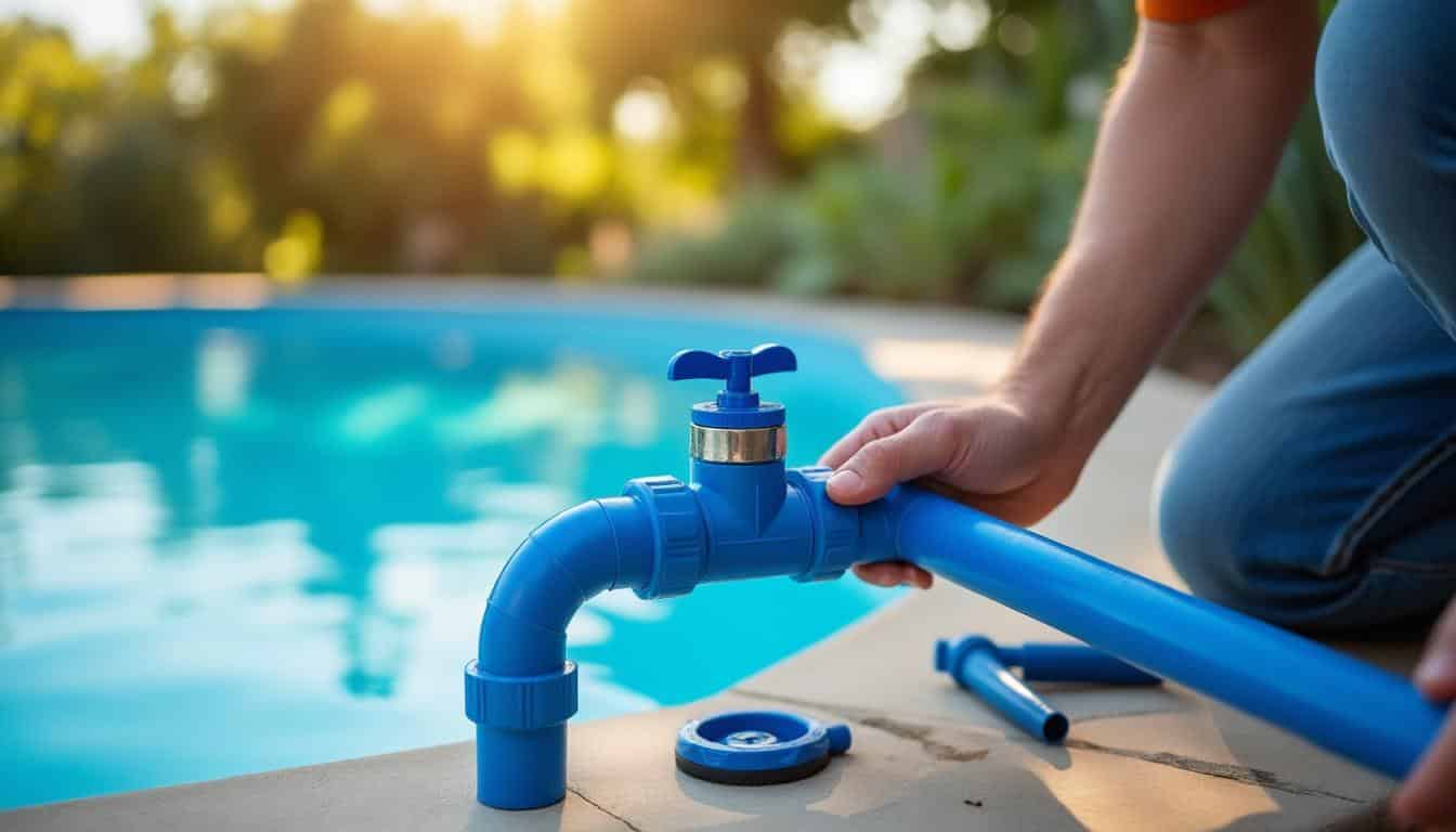 Illustration: Pourquoi la vanne d'arrêt est-elle indispensable pour une piscine hors sol avec tuyaux 32/38 mm ?