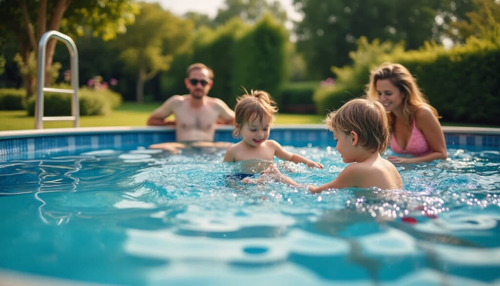 Piscine à la hauteur de 1.32 mètre : confort et sécurité optimaux