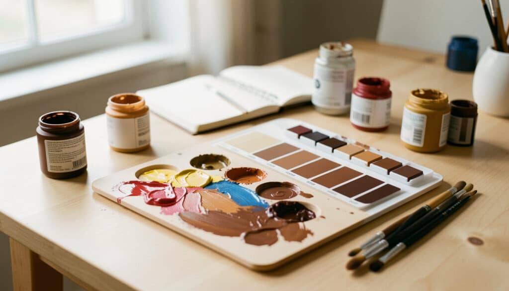 Comment obtenir un marron en peinture sans se tromper